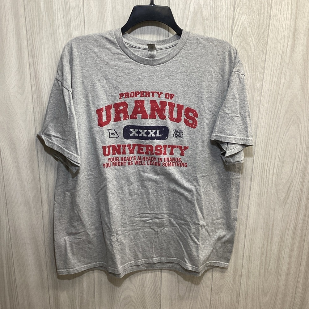 GILDAN Women's‎ (Size 2XL) Short Sleeve Crew Neck T-Shirt Uranus University